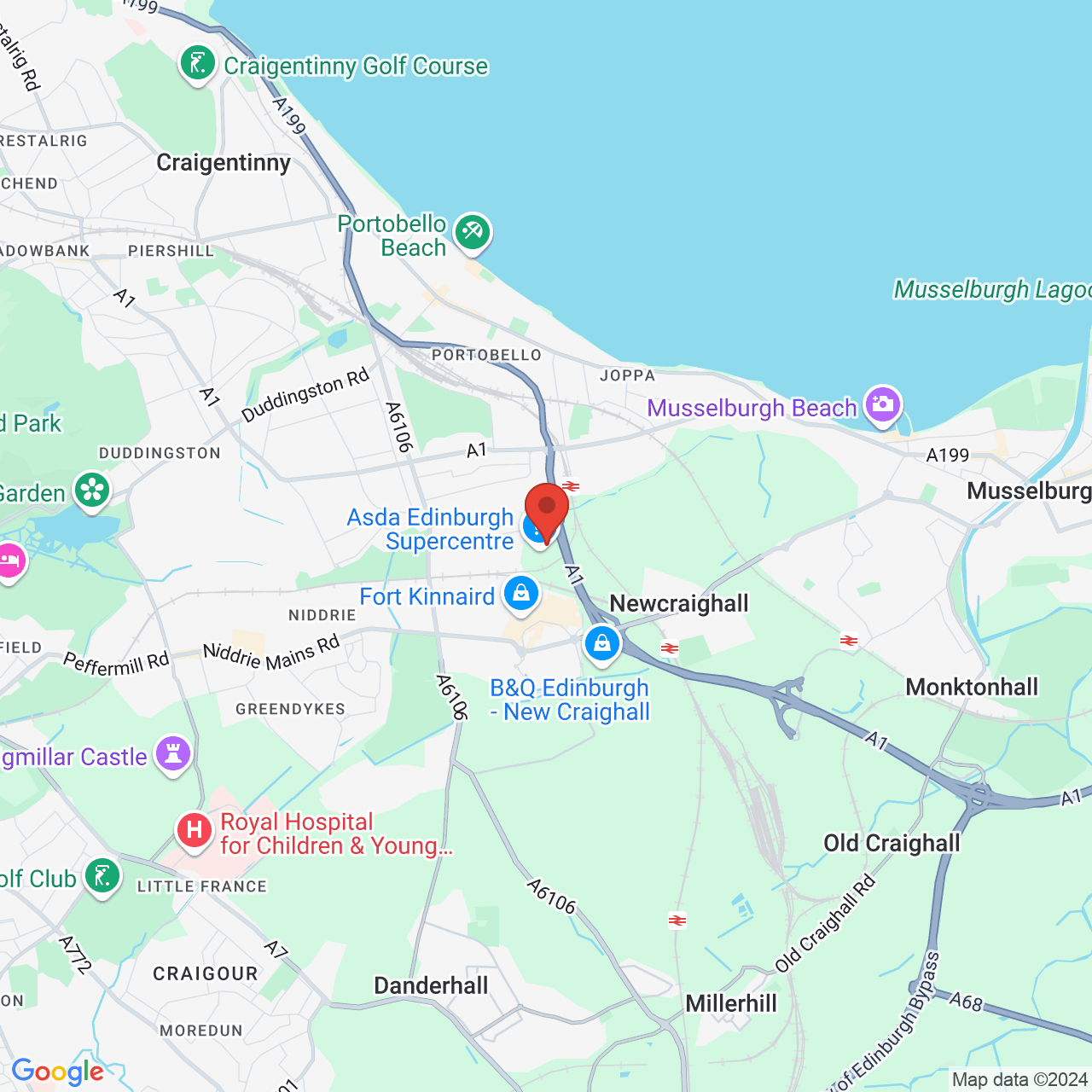 Map displaying vacancy location