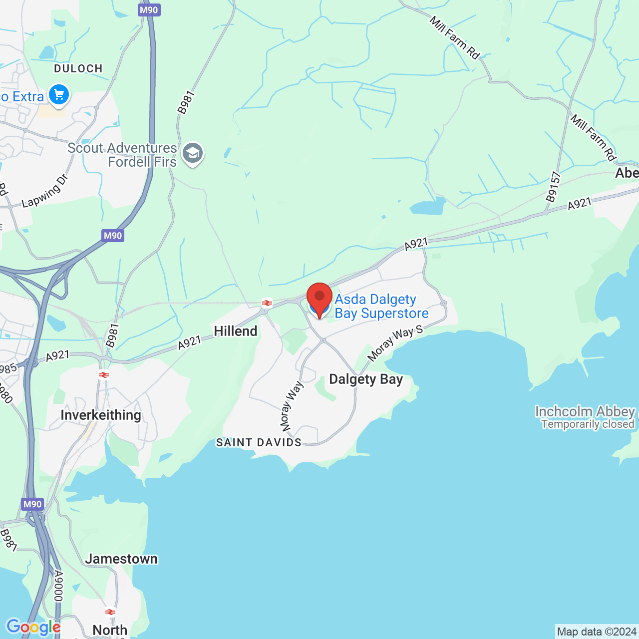 Map displaying vacancy location