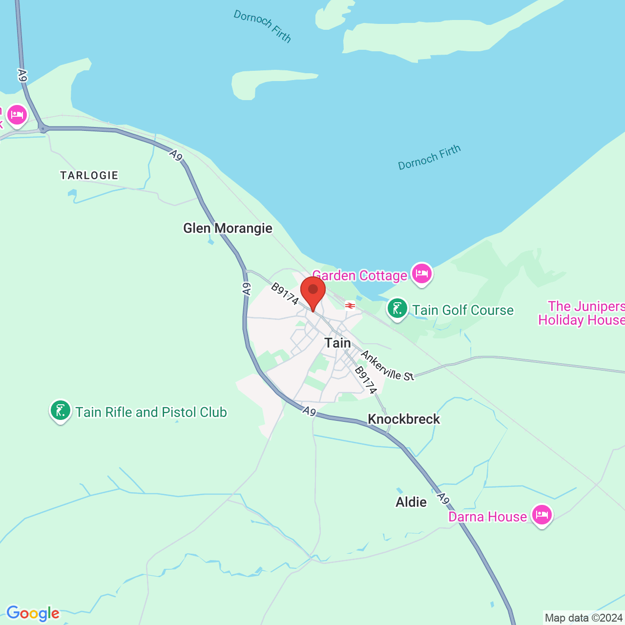 Map displaying vacancy location